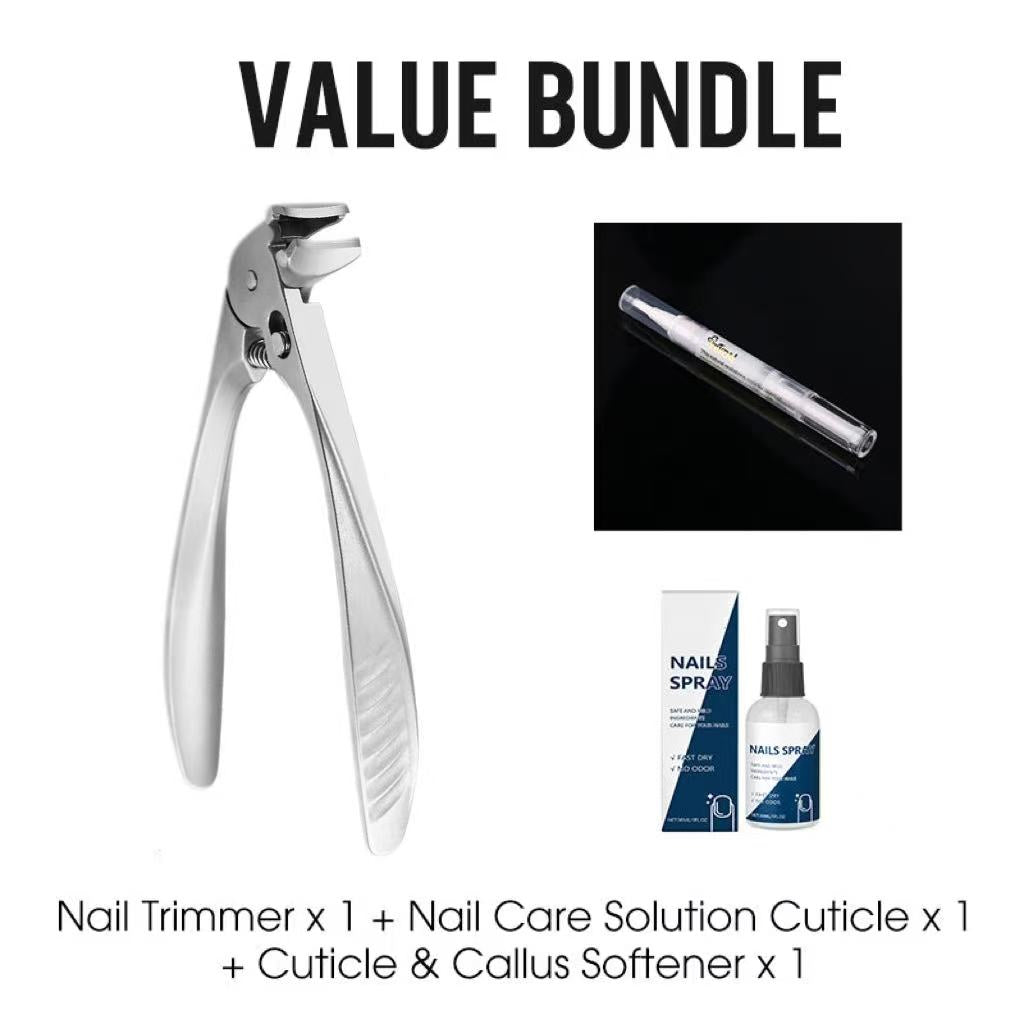 ⏳LAST DAY SALE 50% OFF !!📢Perfect Curved Design | Stainless Steel Nail Clipper | Effortless Grip for Seniors ✨