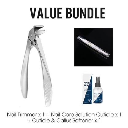 ⏳LAST DAY SALE 50% OFF !!📢Perfect Curved Design | Stainless Steel Nail Clipper | Effortless Grip for Seniors ✨