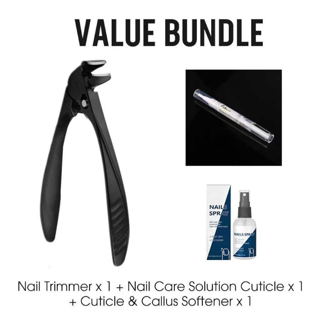 ⏳LAST DAY SALE 50% OFF !!📢Perfect Curved Design | Stainless Steel Nail Clipper | Effortless Grip for Seniors ✨