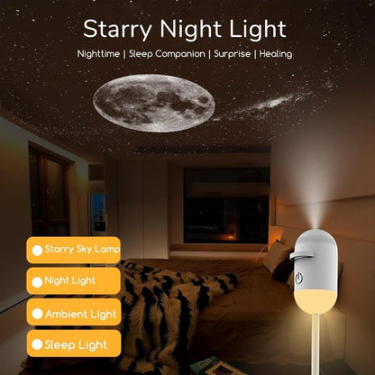 2-in-1 Galaxy Projector Lamp – Transform Your Room into a Starry Dream