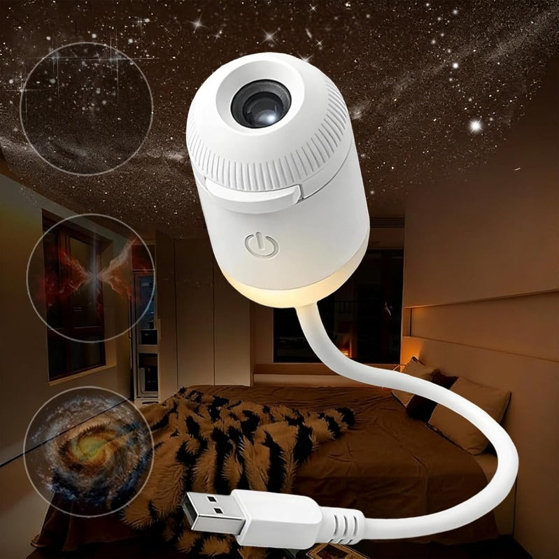 2-in-1 Galaxy Projector Lamp – Transform Your Room into a Starry Dream