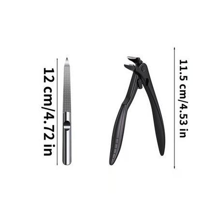 ⏳LAST DAY SALE 50% OFF !!📢Perfect Curved Design | Stainless Steel Nail Clipper | Effortless Grip for Seniors ✨